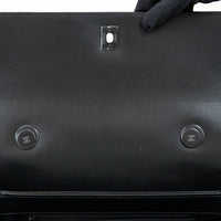 Pre-Loved Chanel™ Black Grained Quilted Leather Large Trendy Bag