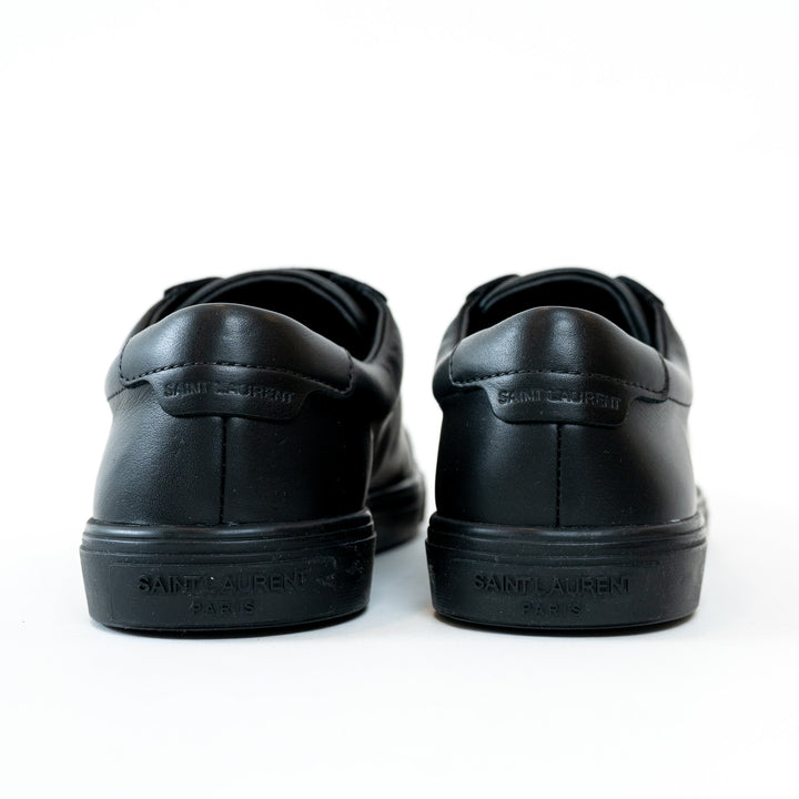 Saint Laurent Black Leather Sneakers Size 38