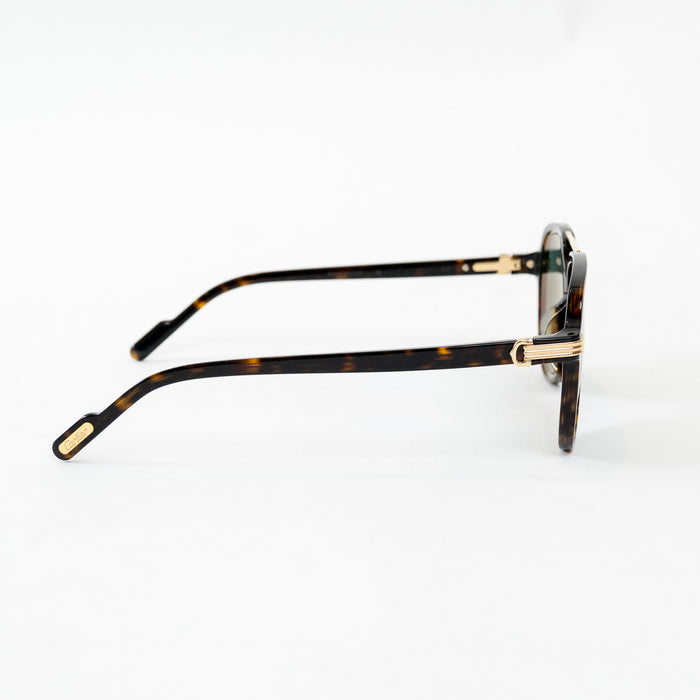 Cartier Tortoise Shell Aviator Sunglasses