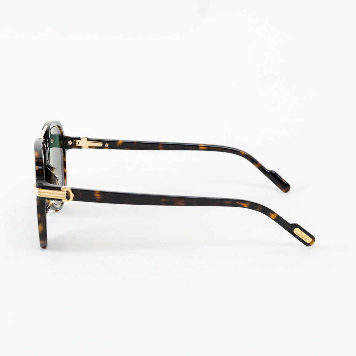 Cartier Tortoise Shell Aviator Sunglasses