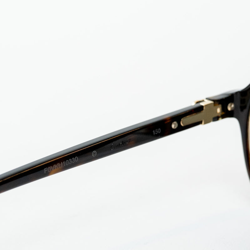 Cartier Tortoise Shell Aviator Sunglasses