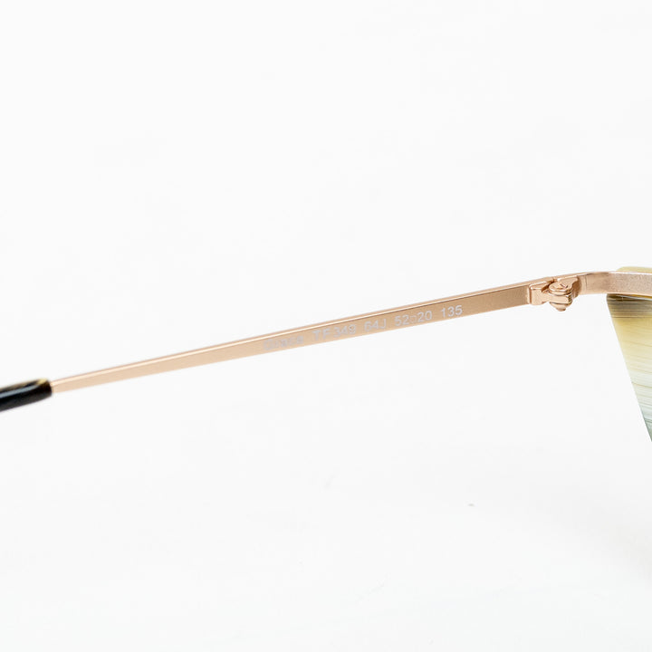 Tom Ford Rose Gold Black/White/Olive Frame Cateye Grace Sunglasses