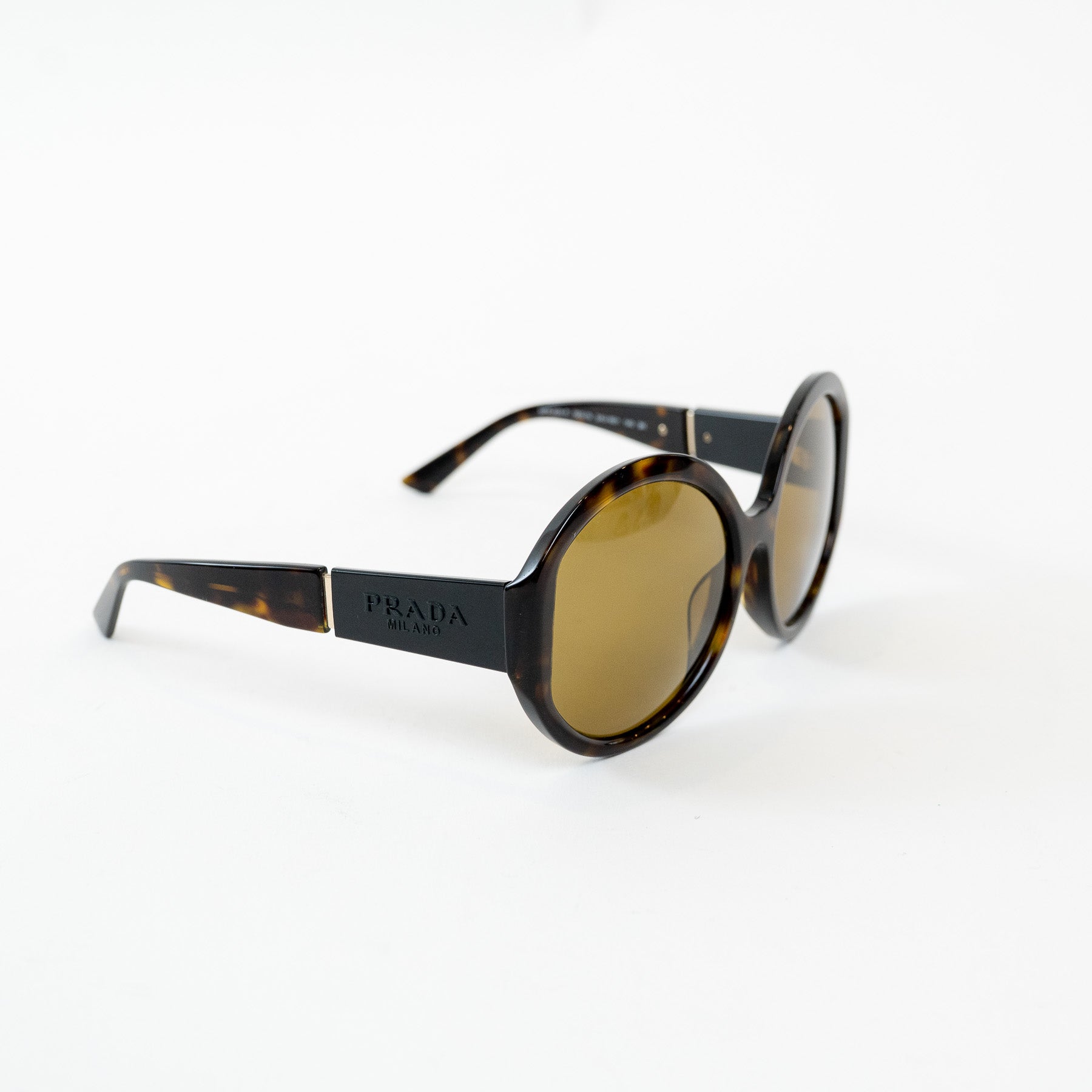Prada Tortoise Shell Oversized Round Sunglasses – LFC Ltd