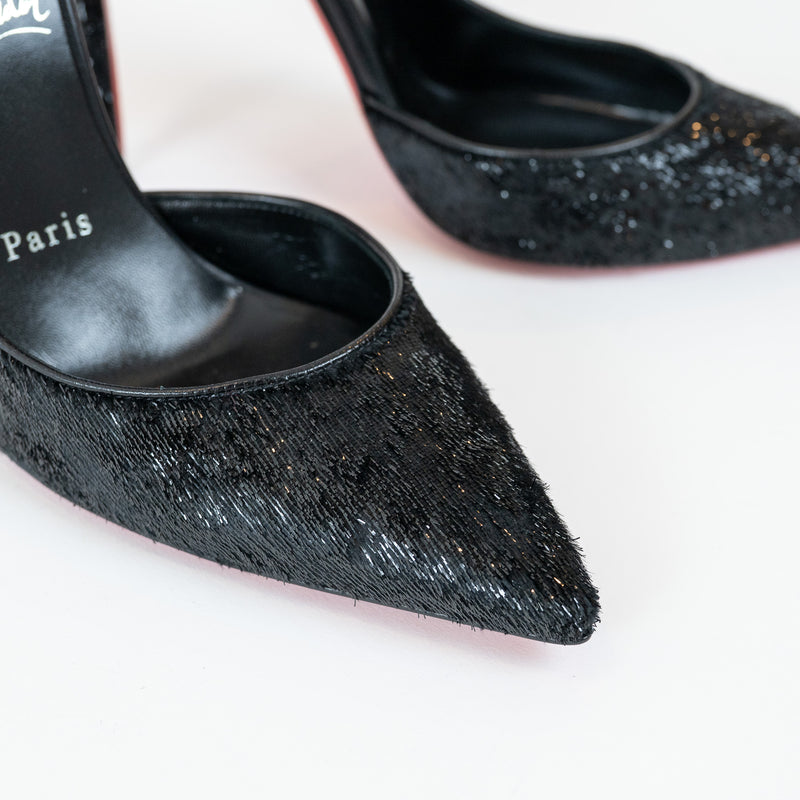 Christian Louboutin Black Velvet Iriza Pumps Size 39.5