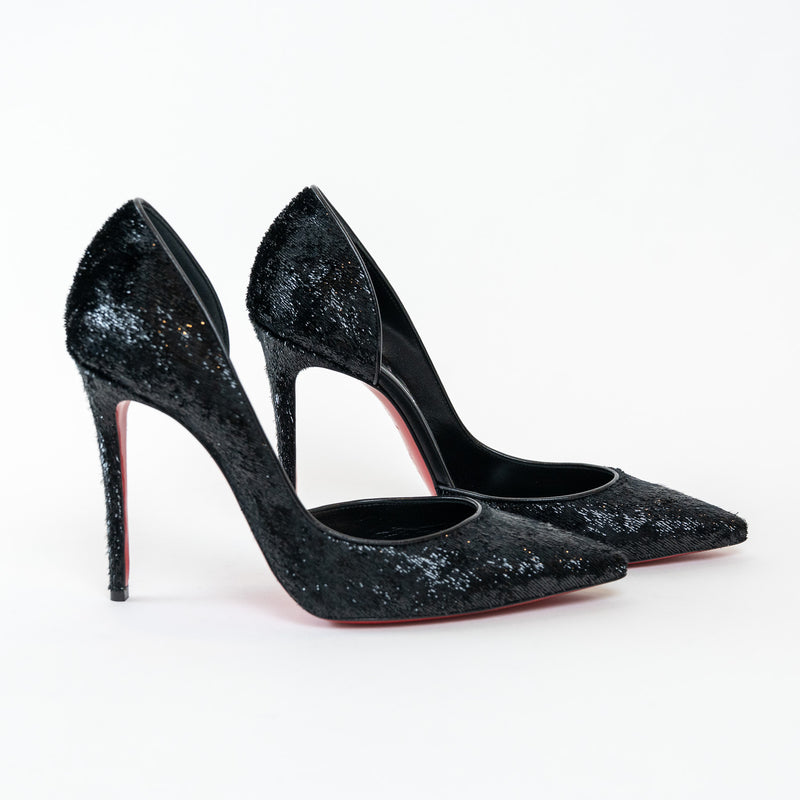 Christian Louboutin Black Velvet Iriza Pumps Size 39.5