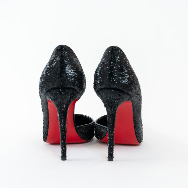 Christian Louboutin Black Velvet Iriza Pumps Size 39.5