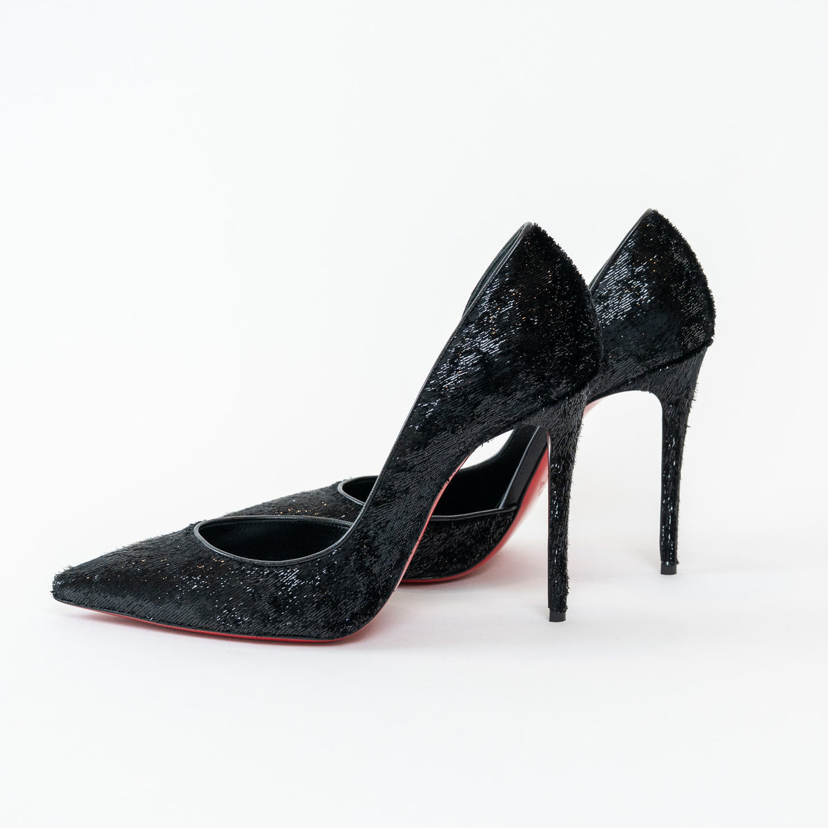 Christian Louboutin Black Velvet Iriza Pumps Size 39.5