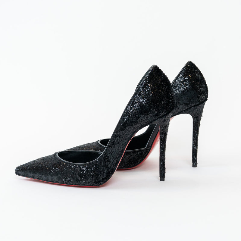 Christian Louboutin Black Velvet Iriza Pumps Size 39.5