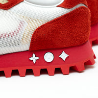 Louis Vuitton Red/White Low Top Sneakers Size 8.5