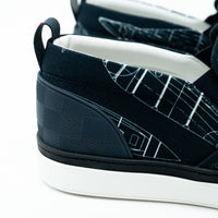 Louis Vuitton Navy Canvas Slip-on Shoes Size 8.5