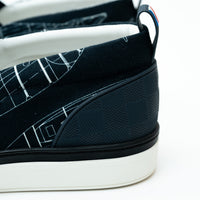 Louis Vuitton Navy Canvas Slip-on Shoes Size 8.5