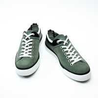 Louis Vuitton Sage Green Suede/Leather Low Top Sneakers Size 8.5