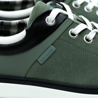 Louis Vuitton Sage Green Suede/Leather Low Top Sneakers Size 8.5