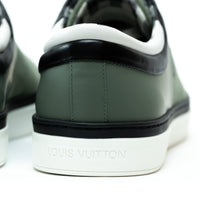Louis Vuitton Sage Green Suede/Leather Low Top Sneakers Size 8.5