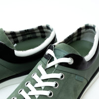Louis Vuitton Sage Green Suede/Leather Low Top Sneakers Size 8.5