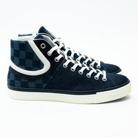 Louis Vuitton Dark Denim High Top Sneakers Size 8.5