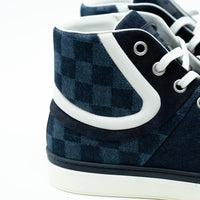 Louis Vuitton Dark Denim High Top Sneakers Size 8.5