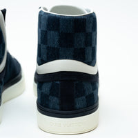 Louis Vuitton Dark Denim High Top Sneakers Size 8.5
