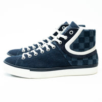 Louis Vuitton Dark Denim High Top Sneakers Size 8.5