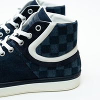 Louis Vuitton Dark Denim High Top Sneakers Size 8.5