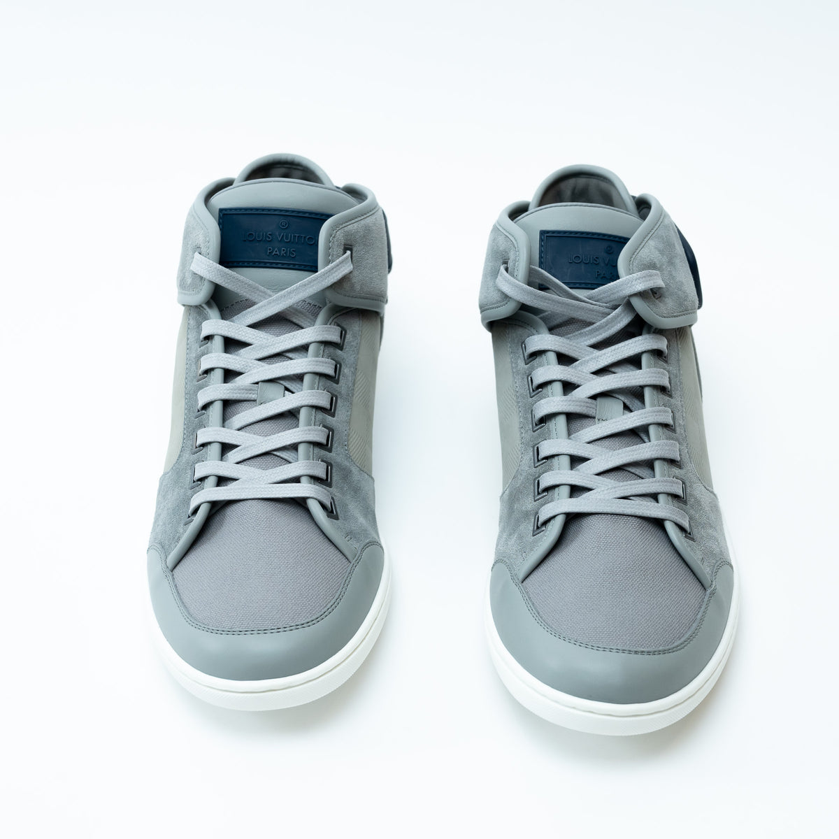 Louis Vuitton Grey/Navy Sneakers Size 8.5
