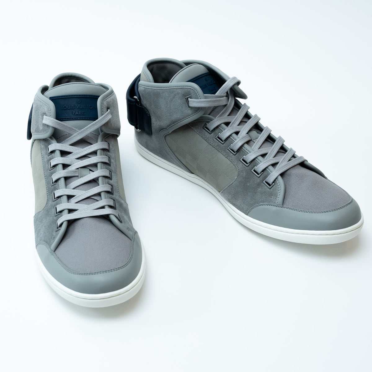 Louis Vuitton Grey/Navy Sneakers Size 8.5