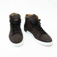 Louis Vuitton Brown/Monogram High Top Sneakers Size 8.5