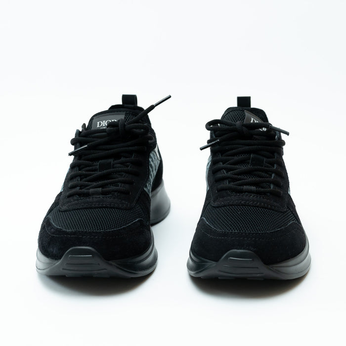 Dior Black Low Top Sneakers with Oblique Detail Size 43