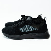 Dior Black Low Top Sneakers with Oblique Detail Size 43
