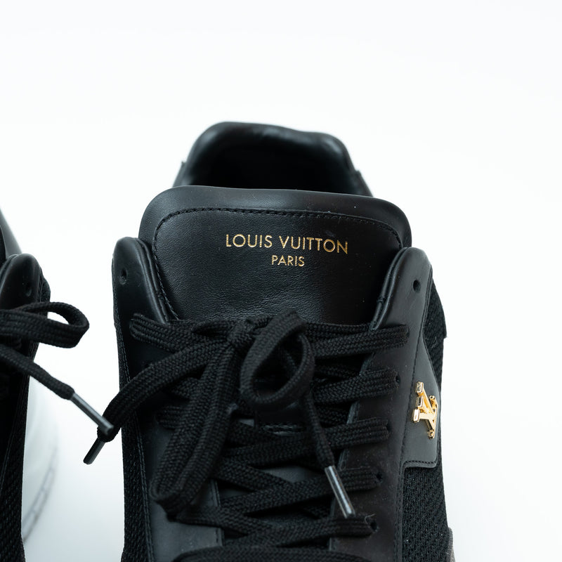 Louis Vuitton Black Mesh/Monogram Low Top Sneakers Approx. Size 9