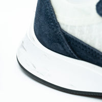 Dior Grey/Navy Low Top Sneakers with Oblique Detail Size 43