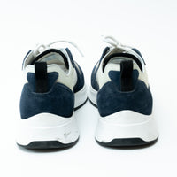 Dior Grey/Navy Low Top Sneakers with Oblique Detail Size 43