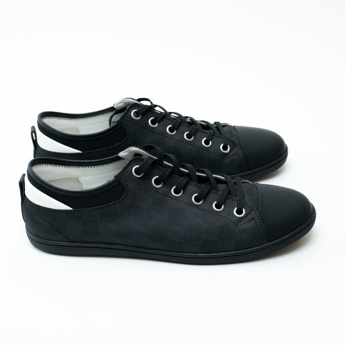 Louis Vuitton Damier Graphite Nylon Low-Top Sneakers Size 9