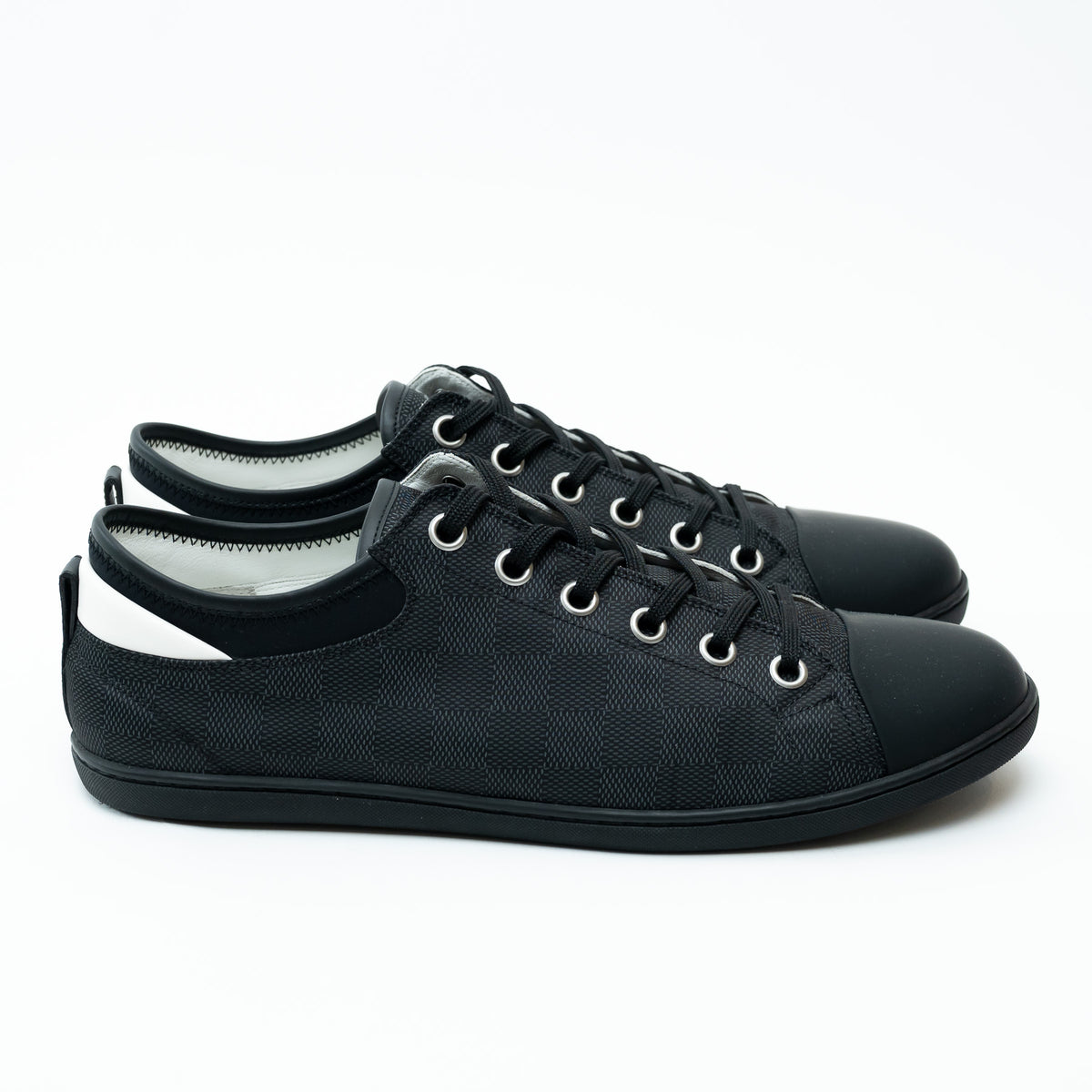 Louis Vuitton Damier Graphite Nylon Low-Top Sneakers Size 9