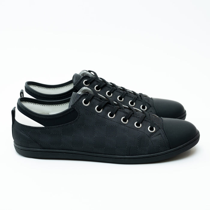 Louis Vuitton Damier Graphite Nylon Low-Top Sneakers Size 9