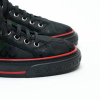 Gucci Black Monogram Canvas Low Top Sneakers Size 5.5