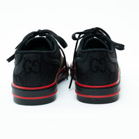 Gucci Black Monogram Canvas Low Top Sneakers Size 5.5