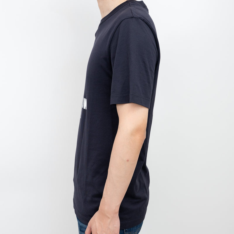 Louis Vuitton Navy T-Shirt with White Graphic Size M