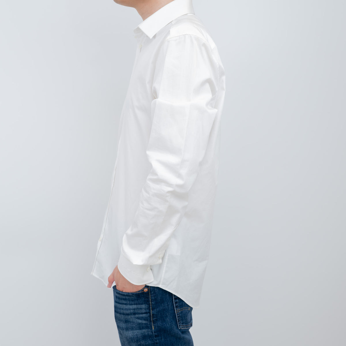Dior Short Sleeve White Button-Up Size 41