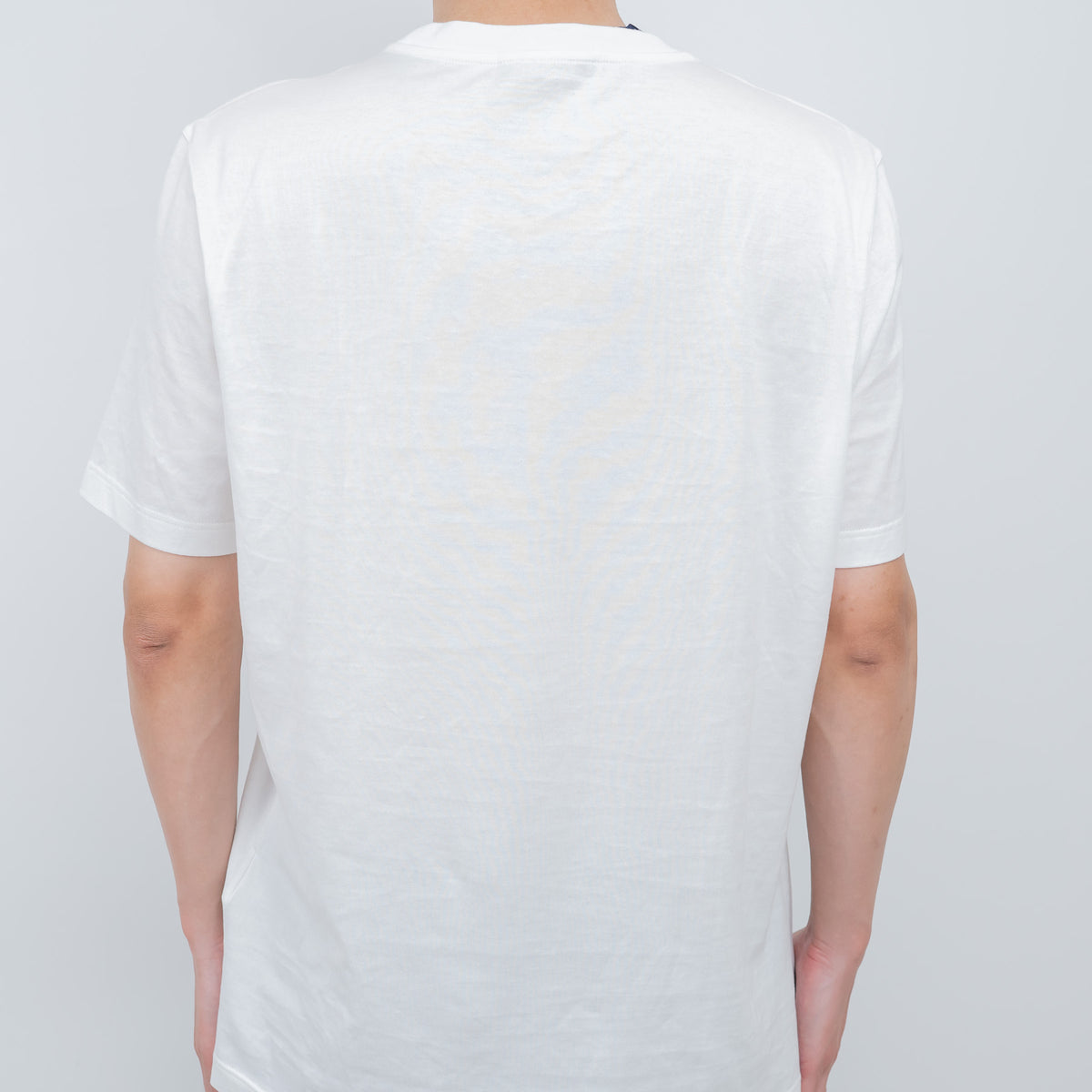 Louis Vuitton White T-Shirt with Embroidered Logo Size XL