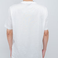 Louis Vuitton White T-Shirt with Embroidered Logo Size XL