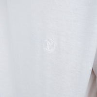 Louis Vuitton White T-Shirt with Embroidered Logo Size XL