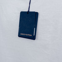 Louis Vuitton White T-Shirt with Embroidered Logo Size XL