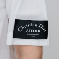 Dior Short Sleeve White Button-Up Size 41
