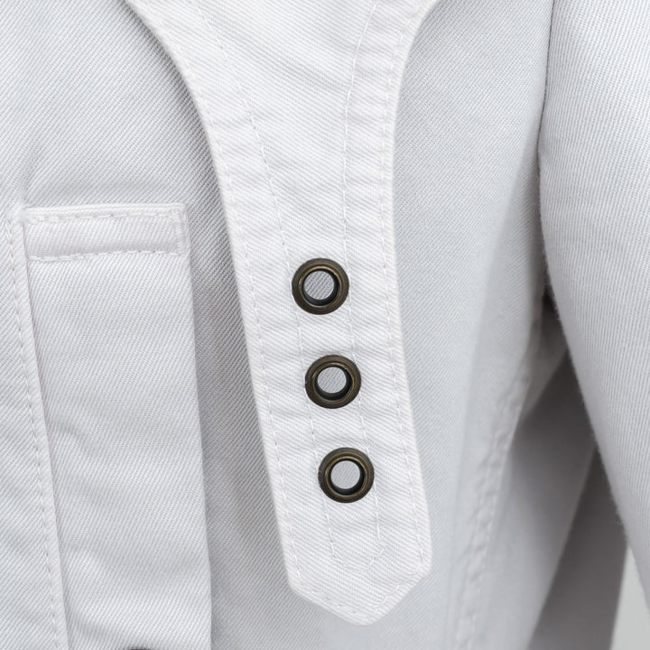 Burberry Light Grey Cotton Trench Coat Size M