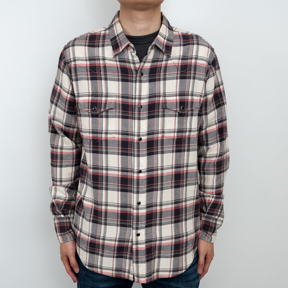 Saint Laurent Snap Button Up Flannel Size XL