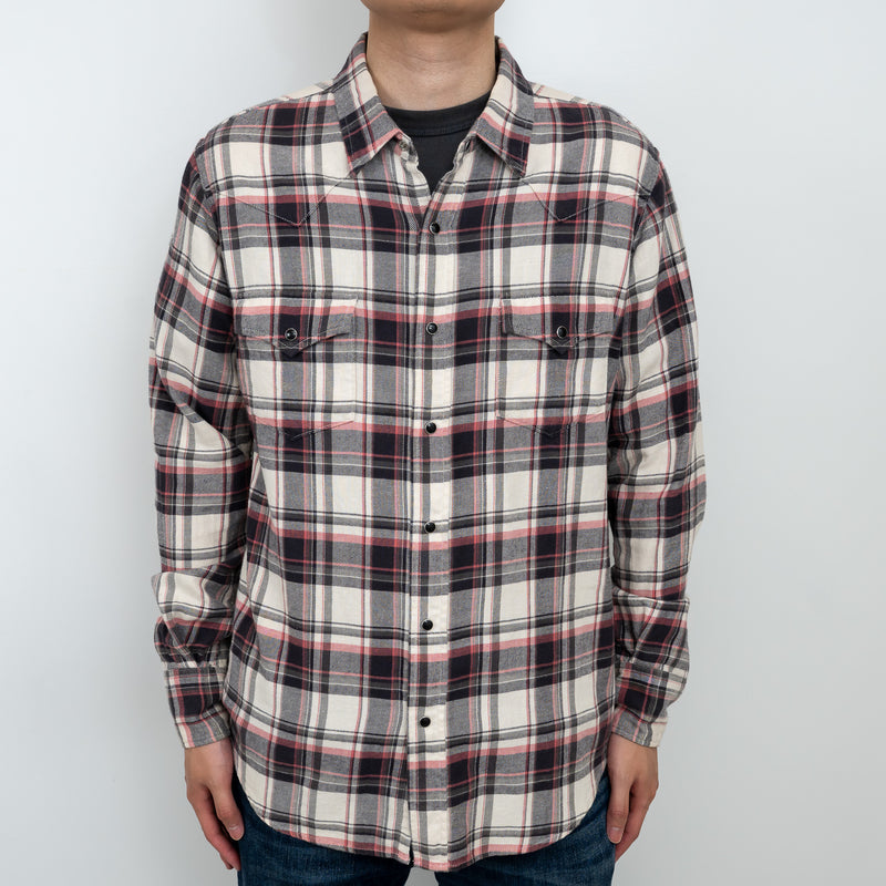 Saint Laurent Snap Button Up Flannel Size XL