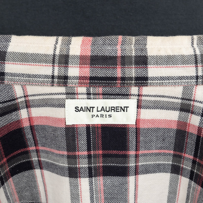 Saint Laurent Snap Button Up Flannel Size XL