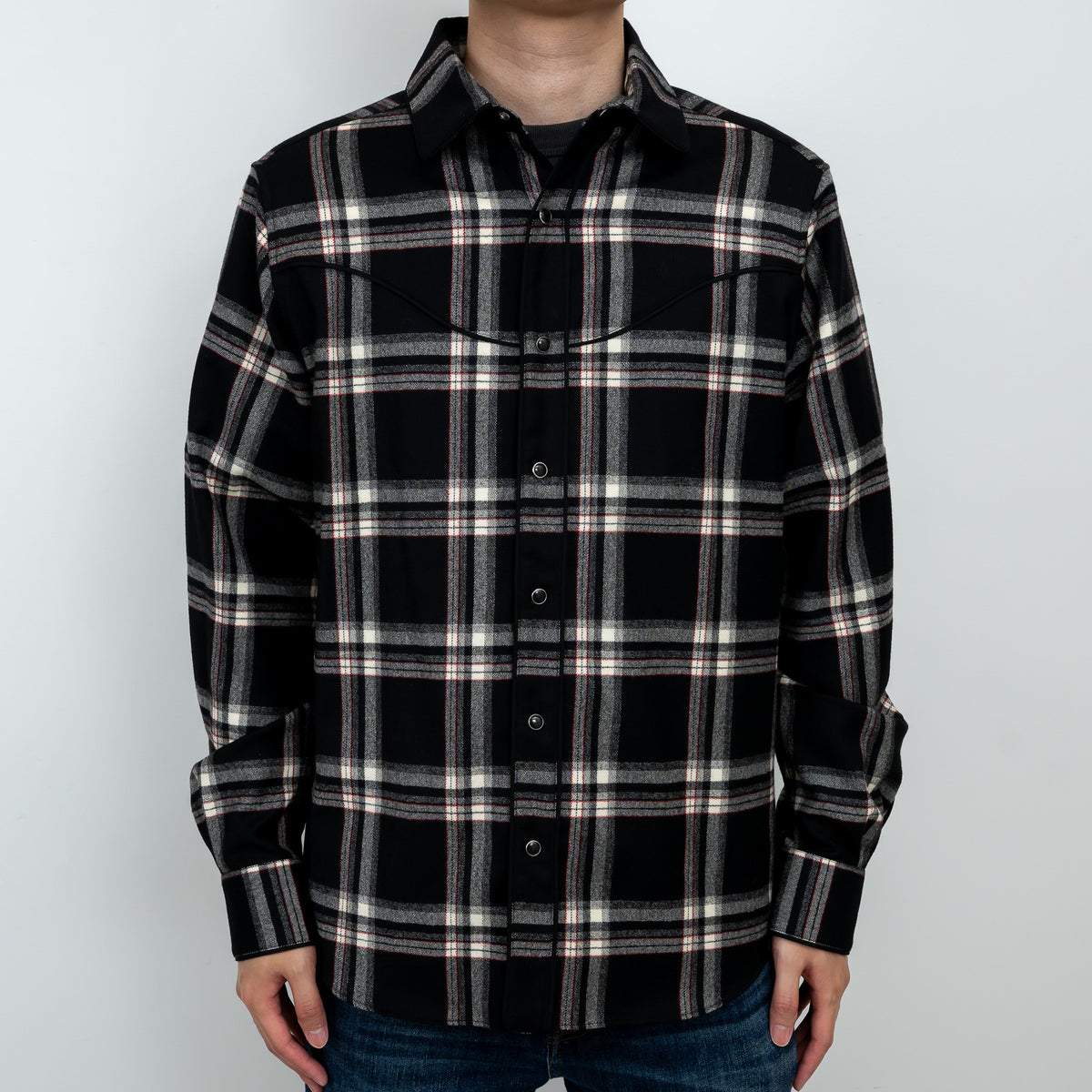 Valentino Snap Button Up Flannel Size 42