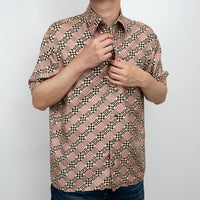Fendi Printed Button Up Dress Shirt Size 41